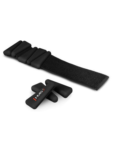 SCHWARZE SILIKON-GEWICHTSMANSCHETTEN FÜR KNÖCHEL UND HANDGELENKE HMS