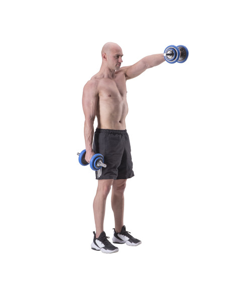 BAR KURZHANTELN-LANGHANTEL MIT GUMMIBEDECKUNG 30KG HMS