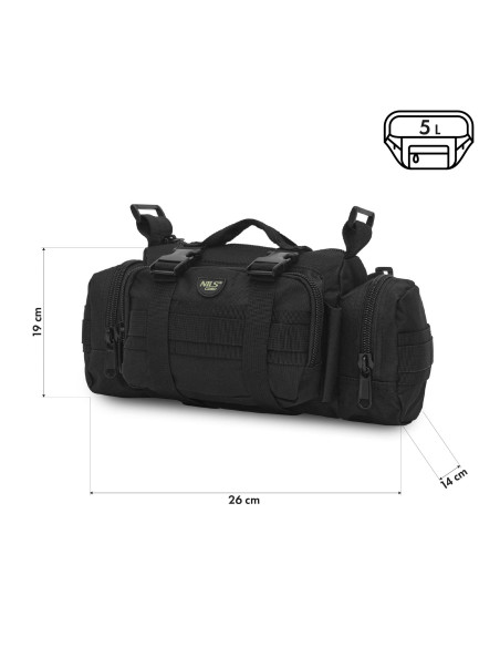 HÜFTTASCHE SCHWARZ XL NILS CAMP