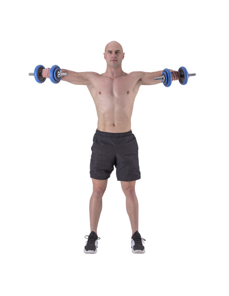 BAR KURZHANTELN-LANGHANTEL MIT GUMMIBEDECKUNG 30KG HMS