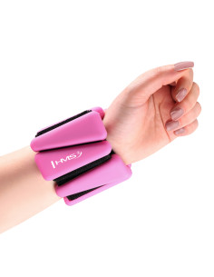 PINK SILIKON-GEWICHTE FÜR ÜBUNGEN FÜR KNÖCHEL UND HANDGELENKE HMS 2