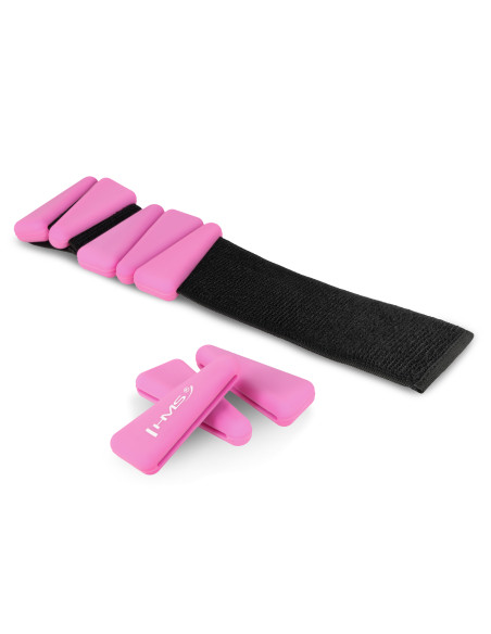 PINK SILIKON-GEWICHTE FÜR ÜBUNGEN FÜR KNÖCHEL UND HANDGELENKE HMS