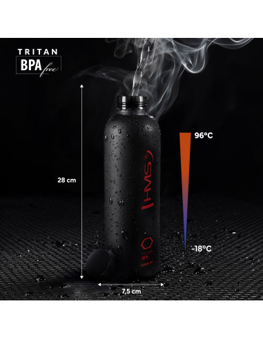 TRINKFLASCHE TRITAN BLACK HMS