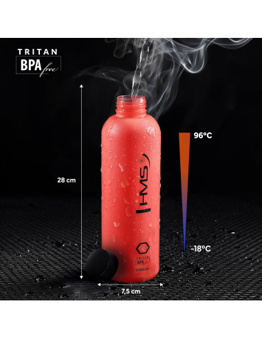 TRINKFLASCHE TRITAN RED HMS