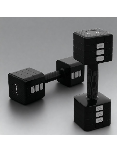 VERSTELLBARE HANTELN BLACK 2 × 5 KG HMS