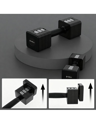 VERSTELLBARE HANTELN BLACK 2 × 5 KG HMS