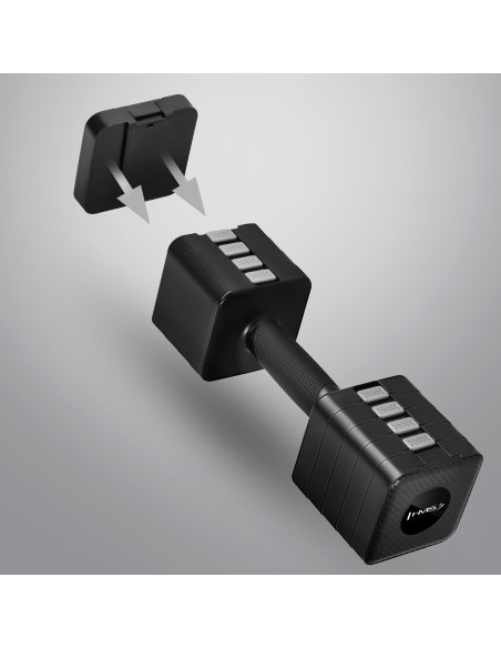 VERSTELLBARE HANTELN BLACK 2 × 5 KG HMS