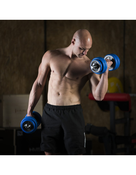 BAR KURZHANTELN-LANGHANTEL MIT GUMMIBEDECKUNG 30KG HMS