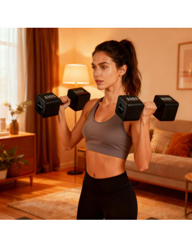 VERSTELLBARE HANTELN BLACK 2 × 5 KG HMS