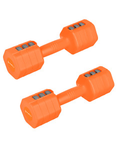 VERSTELLBARE HANTELN ORANGE 2 x 2.5 KG HMS