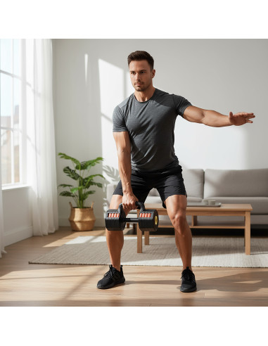 3in1 VERSTELLBARE MULTIFUNKTIONSHANTEL MIT KETTLEBELL- UND PUSH-UP-FUNKTION HMS