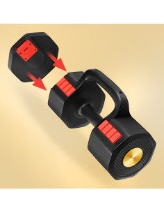 3in1 VERSTELLBARE MULTIFUNKTIONSHANTEL MIT KETTLEBELL- UND PUSH-UP-FUNKTION HMS 2