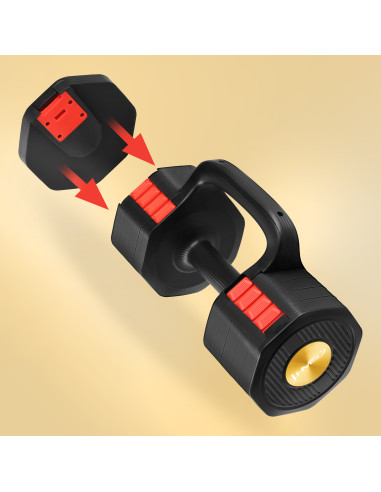 3in1 VERSTELLBARE MULTIFUNKTIONSHANTEL MIT KETTLEBELL- UND PUSH-UP-FUNKTION HMS