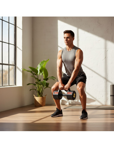 3in1 VERSTELLBARE MULTIFUNKTIONSHANTEL MIT KETTLEBELL- UND PUSH-UP-FUNKTION HMS