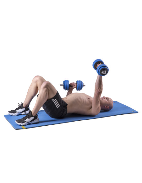 BAR KURZHANTELN-LANGHANTEL MIT GUMMIBEDECKUNG 30KG HMS