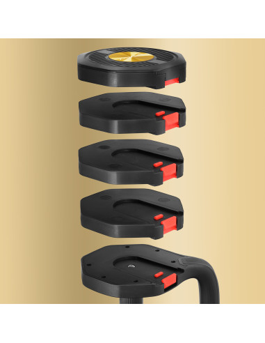 3in1 VERSTELLBARE MULTIFUNKTIONSHANTEL MIT KETTLEBELL- UND PUSH-UP-FUNKTION HMS