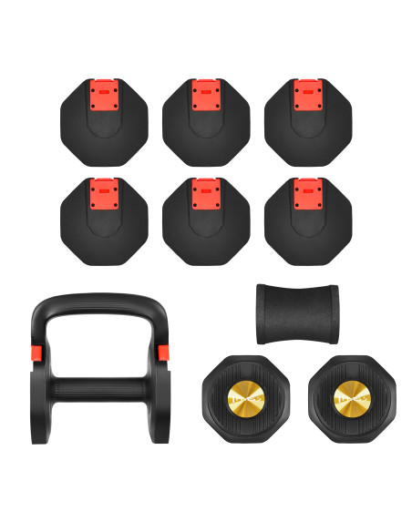 3in1 VERSTELLBARE MULTIFUNKTIONSHANTEL MIT KETTLEBELL- UND PUSH-UP-FUNKTION HMS