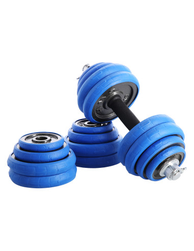 BAR KURZHANTELN-LANGHANTEL MIT GUMMIBEDECKUNG 30KG HMS