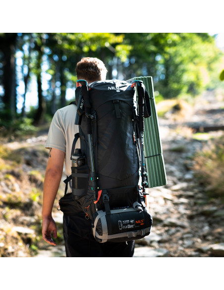 TREKKINGRUCKSACK SCHWARZ NORDKAPP 65L NILS CAMP