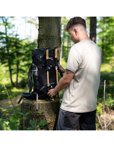 TREKKINGRUCKSACK SCHWARZ KJOLEN 40L NILS CAMP