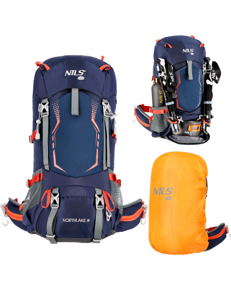 TREKKINGRUCKSACK MARINEBLAU NORTHLAKE 30L+10 NILS CAMP