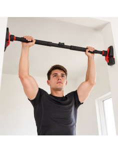 SPANNBARE TÜRRAHMEN-KLIMMZUGSTANGE MIT DREIFACH-STABILISIERUNG HMS