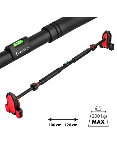 SPANNBARE TÜRRAHMEN-KLIMMZUGSTANGE MIT DREIFACH-STABILISIERUNG HMS
