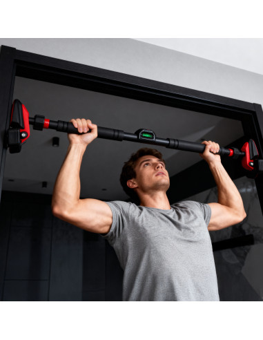 SPANNBARE TÜRRAHMEN-KLIMMZUGSTANGE MIT VIERFACH-STABILISIERUNG HMS