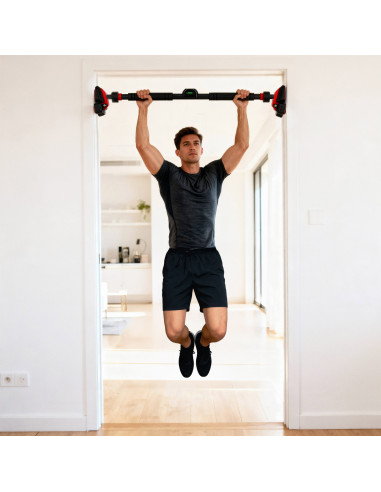 SPANNBARE TÜRRAHMEN-KLIMMZUGSTANGE MIT VIERFACH-STABILISIERUNG HMS