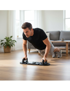 MULTIFUNKTIONALES PUSH-UP-BOARD MIT WIDERSTANDSBÄNDERN 3-IN-1 HMS 2