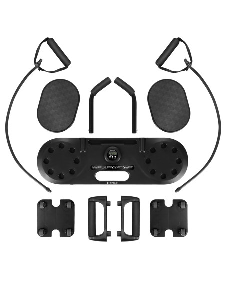 MULTIFUNKTIONALES PUSH-UP-BOARD MIT WIDERSTANDSBÄNDERN 3-IN-1 HMS