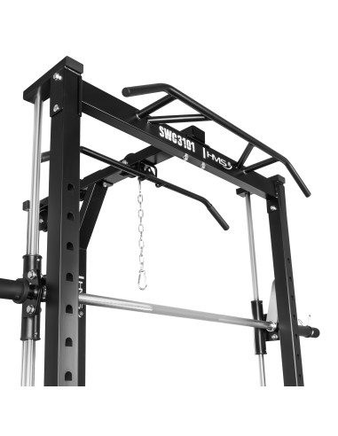 SMITH-MASCHINE MIT PLATE-LOADED KABELZUGSYSTEM SEMI COMMERCIAL HMS