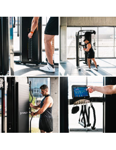 PRO KABELZUGSTATION MIT DOPPEL-GEWICHTSBLOCK COMMERCIAL HMS