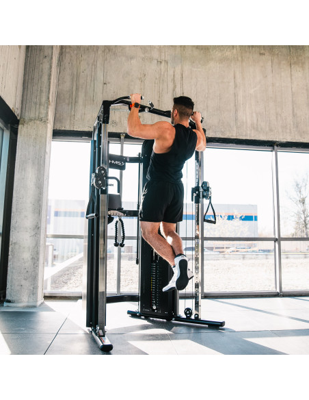 PRO KABELZUGSTATION MIT DOPPEL-GEWICHTSBLOCK COMMERCIAL HMS