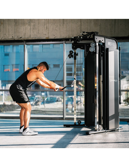 PRO KABELZUGSTATION MIT DOPPEL-GEWICHTSBLOCK COMMERCIAL HMS