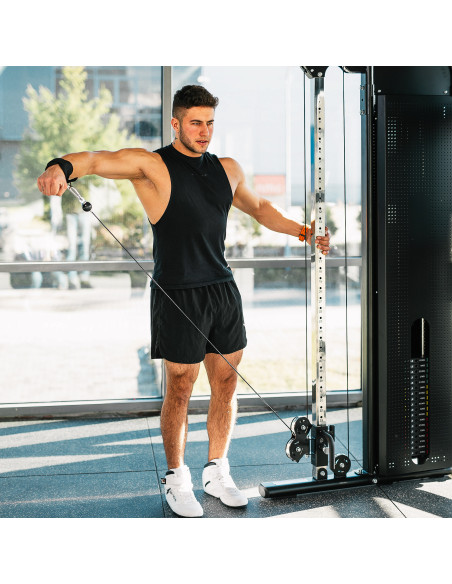 PRO KABELZUGSTATION MIT DOPPEL-GEWICHTSBLOCK COMMERCIAL HMS