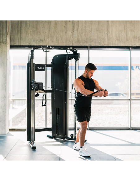 PRO KABELZUGSTATION MIT DOPPEL-GEWICHTSBLOCK COMMERCIAL HMS