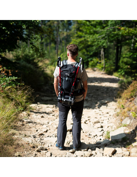 TREKKINGRUCKSACK SCHWARZ NORTHLAKE 30L+10 NILS CAMP