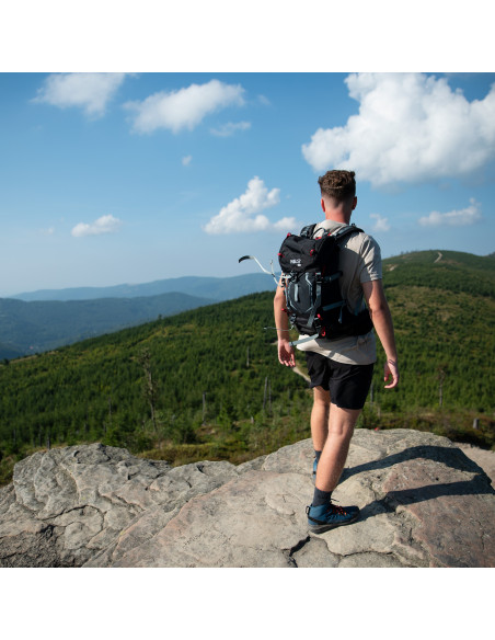 TREKKINGRUCKSACK SCHWARZ NORTHLAKE 30L+10 NILS CAMP