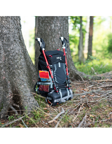 TREKKINGRUCKSACK SCHWARZ NORTHLAKE 30L+10 NILS CAMP