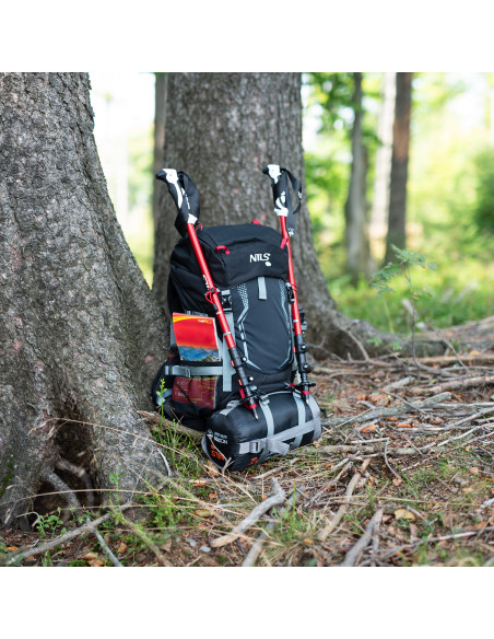 TREKKINGRUCKSACK SCHWARZ NORTHLAKE 30L+10 NILS CAMP