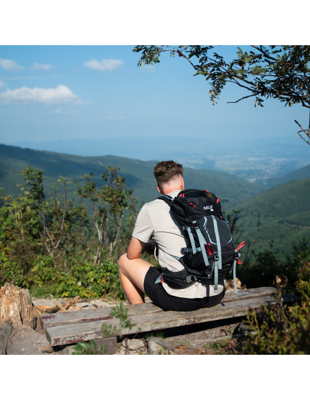 TREKKINGRUCKSACK SCHWARZ NORTHLAKE 30L+10 NILS CAMP