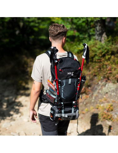 TREKKINGRUCKSACK SCHWARZ NORTHLAKE 30L+10 NILS CAMP