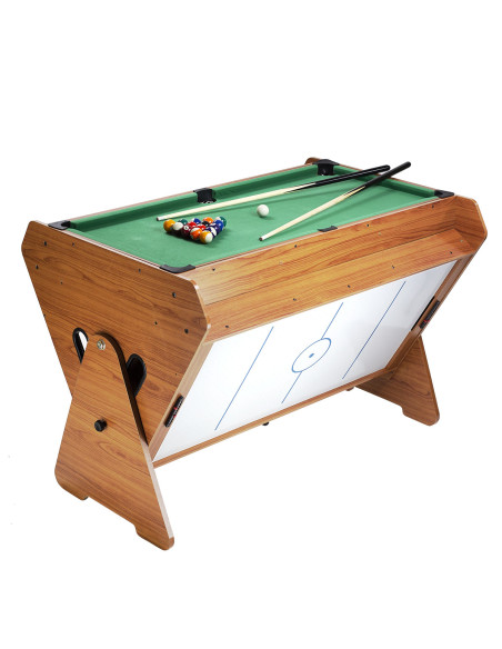 SET SPIELTISCH 3-IN-1 BILLARD, TISCHFUßBALL, AIR-HOCKEY NILS FUN