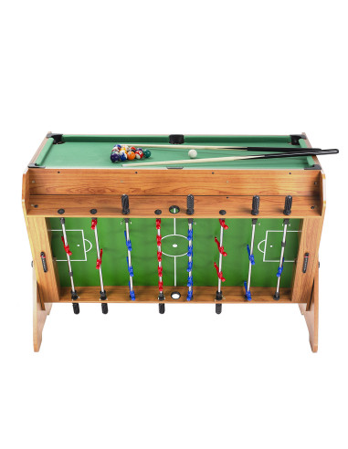SET SPIELTISCH 3-IN-1 BILLARD, TISCHFUßBALL, AIR-HOCKEY NILS FUN
