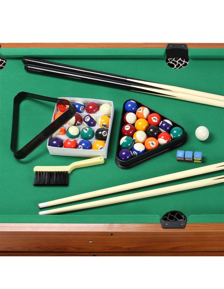 SET SPIELTISCH 3-IN-1 BILLARD, TISCHFUßBALL, AIR-HOCKEY NILS FUN