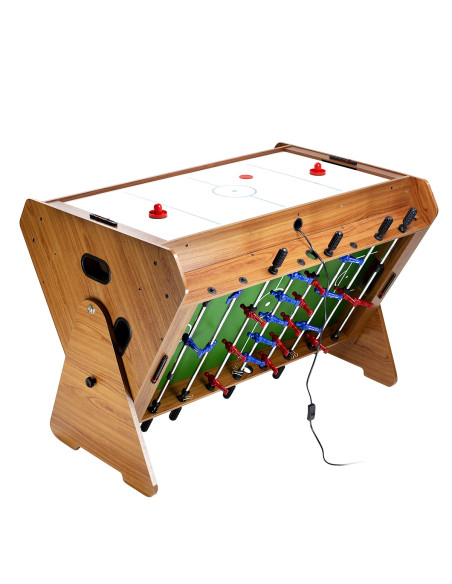 SET SPIELTISCH 3-IN-1 BILLARD, TISCHFUßBALL, AIR-HOCKEY NILS FUN