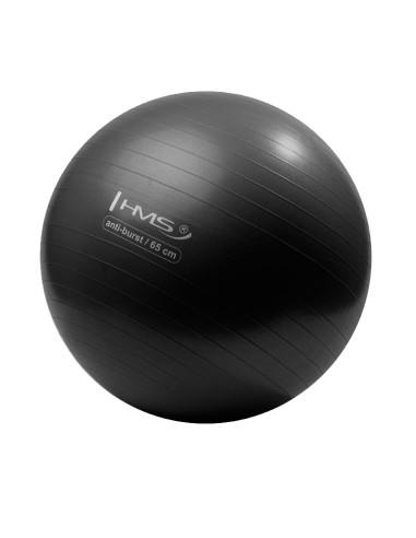 65CM BLACK ANTI-BURST GYMNASTIKBALL HMS