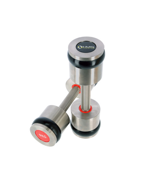 2 x 9 KG VERCHROMTE KURZHANTELN HMS PREMIUM