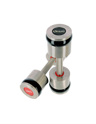 2 x 10 KG VERCHROMTE KURZHANTELN HMS PREMIUM